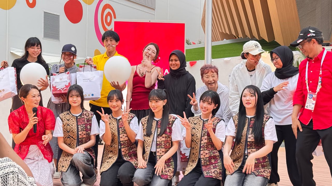 🇮🇩 JKT48 вживую в павильоне Индонезии | 80-летие независимости Индонезии | Expo Osaka 2025