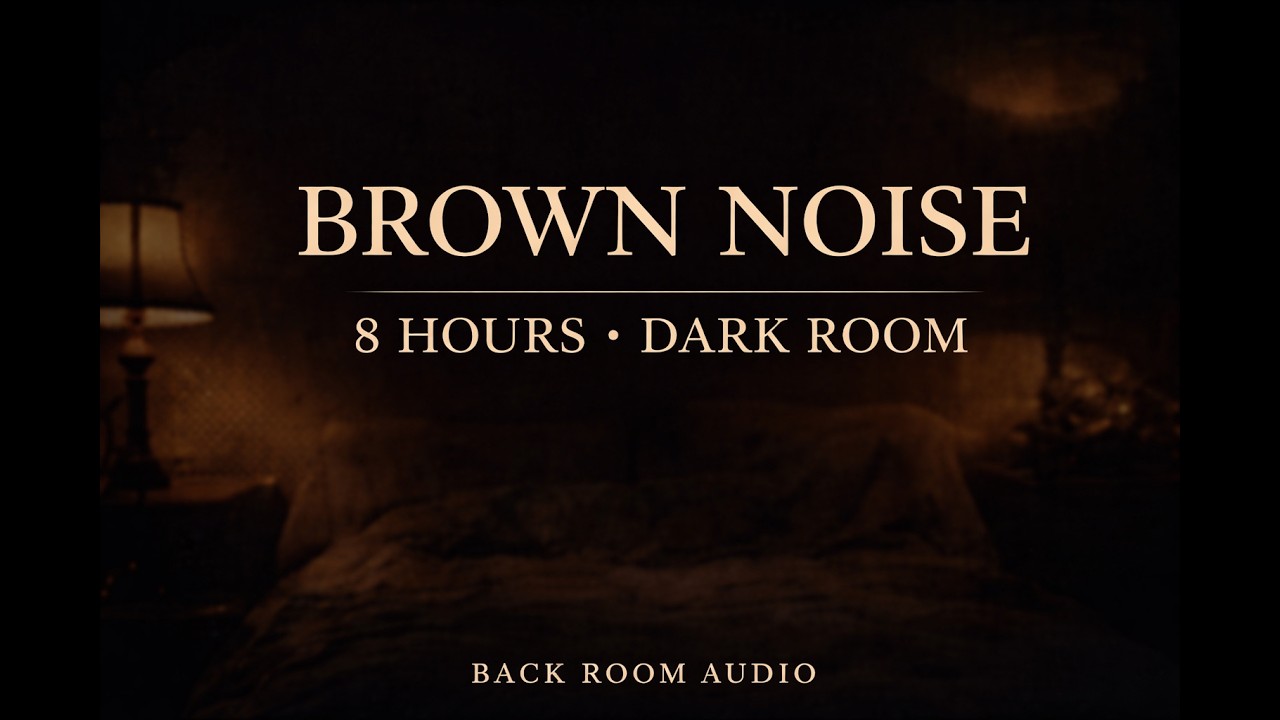 Heavy Brown Noise for Deep Sleep l 8 Hours l Quiet Dark Room l Stress Relief