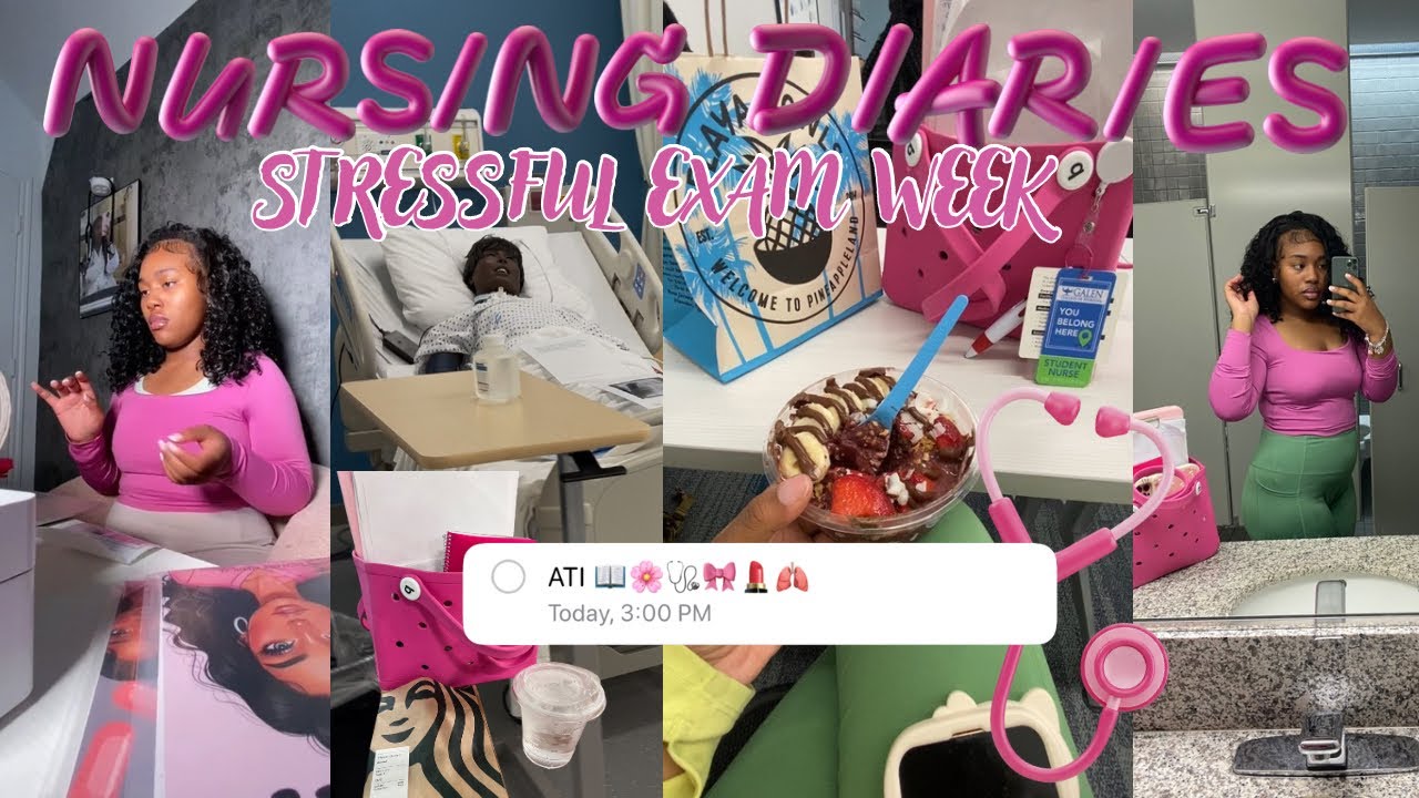 NURSING DIARIES: LAST EXAM WEEK PREPARATION EVER ?!? clinicals , playa , etc. 📖🍒🩺🌸| I’m tiamya 