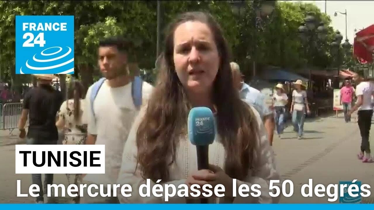 Canicule en Tunisie : le mercure d&eacute;passe les 50 degr&eacute;s &bull; FRANCE 24