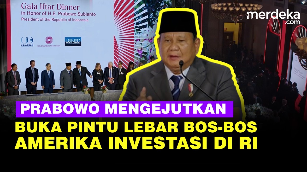 [FULL] Kejutan Prabowo Pidato Buka Pintu Lebar Tawarkan Pengusaha Besar Amerika Investasi di RI