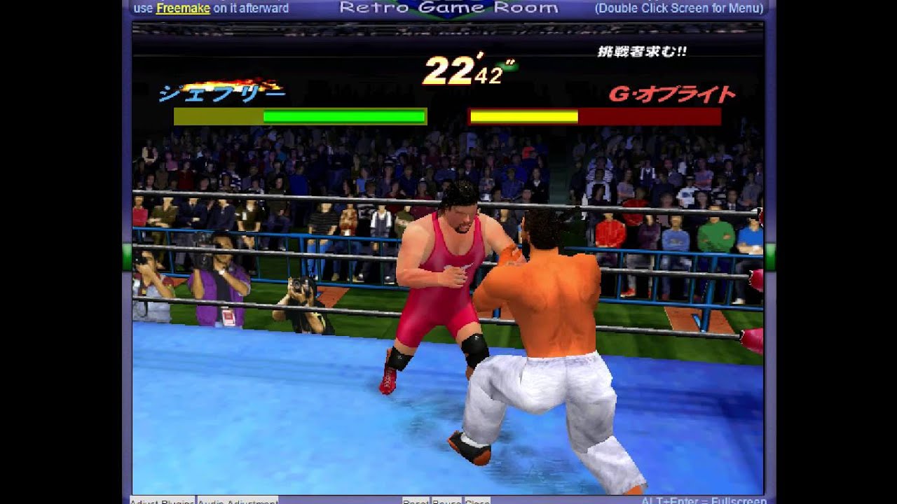 Virtua Fighter's "Jeffry" In Giant Gram: All Japan Pro Wrestling 2 - Vizzed.com