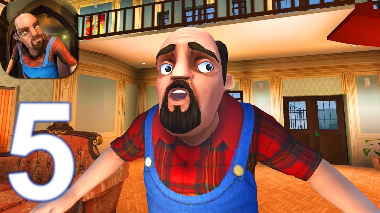 Scary Stranger 3D - Gameplay Walkthrough Part 5 Upside Down Level (Android, iOS)