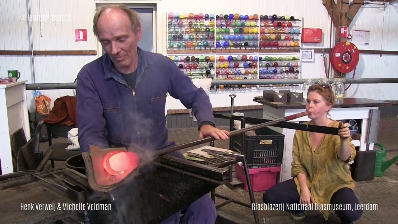 Henk Verweij and Michelle Veldman - Glasblazerij Nationaal Glasmuseum Leerdam
