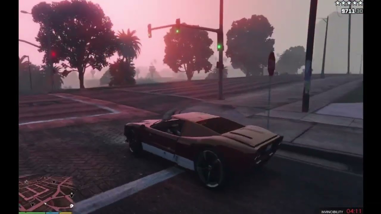 GTA V Little Seoul Ginger St. Shootout + Five Stars Wanted Level Escape