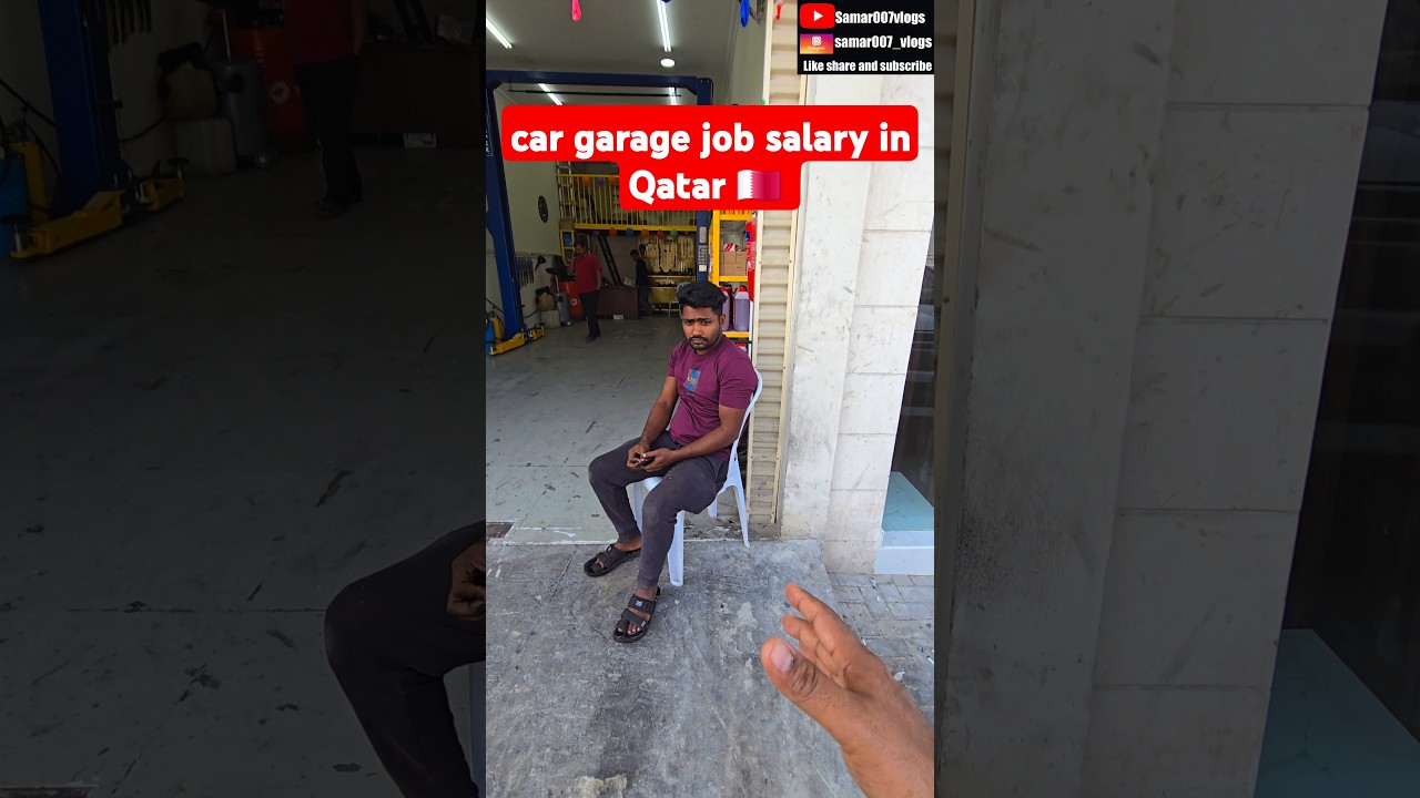 Car garage job salary in qatar 🇶🇦  car mechanic life in QATAR #mechanicjobs #carmachanic #qatar
