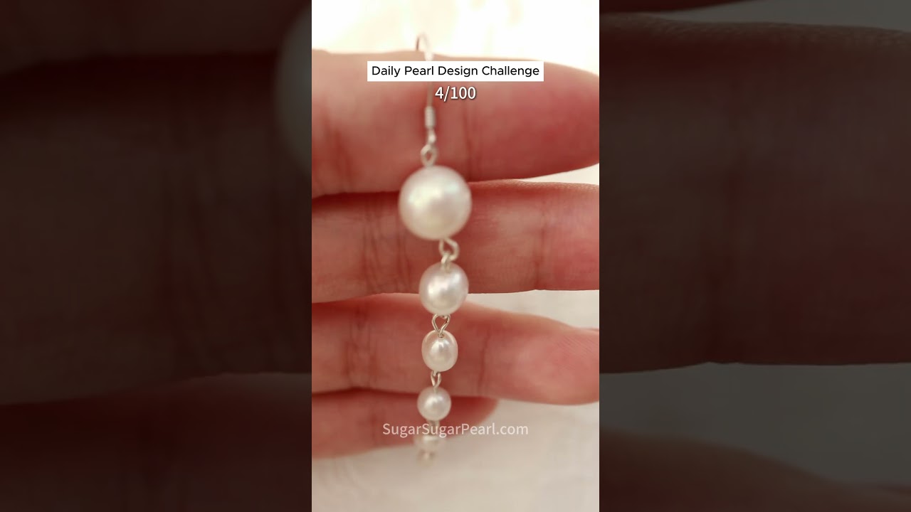 4/100: #handmadejewelry #pearljewelry #handmadewithlove #925sterlingsilver #earrings #pearlearrings