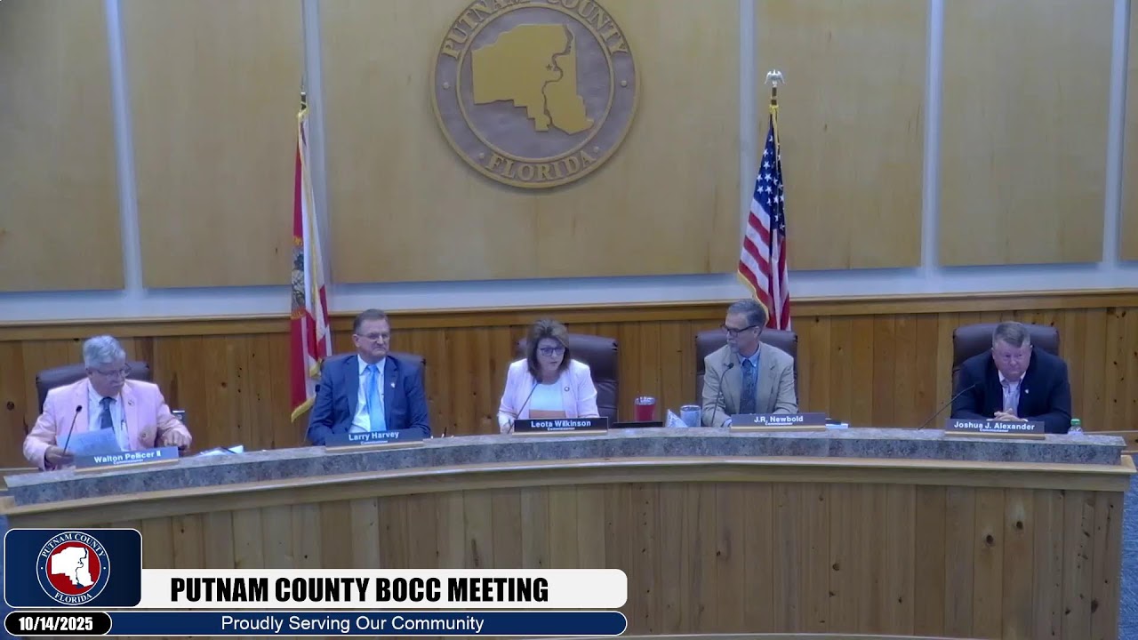 Putnam County BOCC Meeting October 14th, 2025