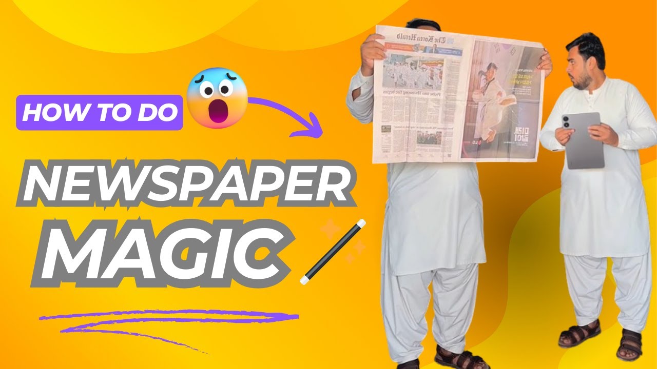 How to do magic tricks??? converting a pad into Newspaper 😱
