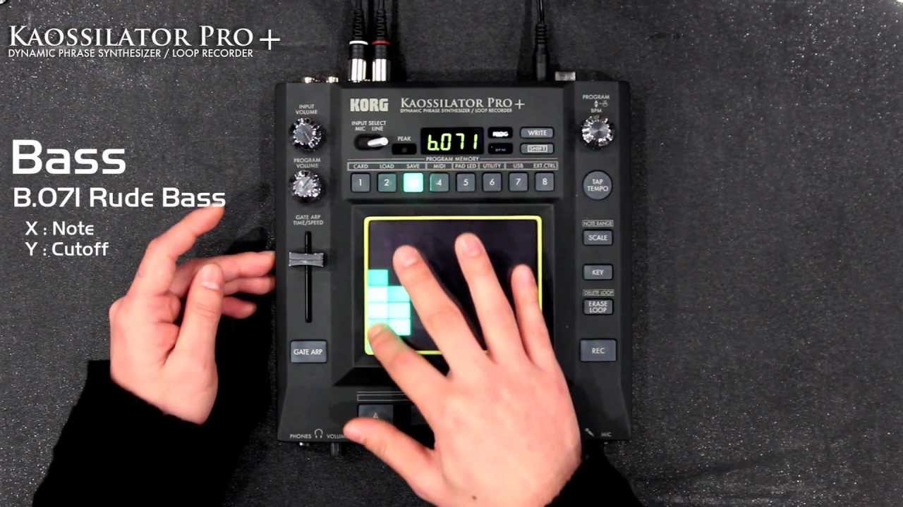 KORG KAOSSILATOR PRO+ (1/3) New Sounds : Lead / Bass