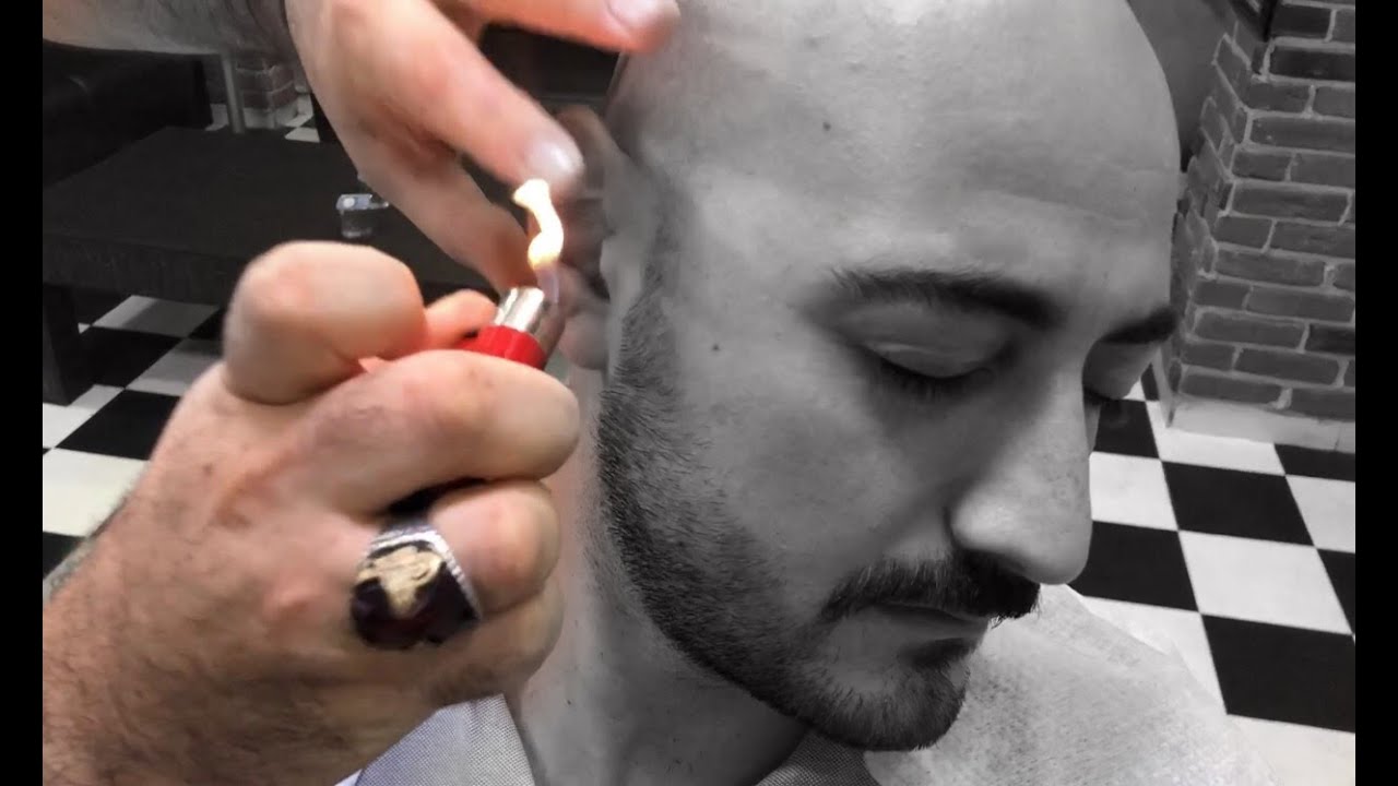 ASMR BARBER RAZOR SHAVE &bull; Hair Root With Razor Cleaning