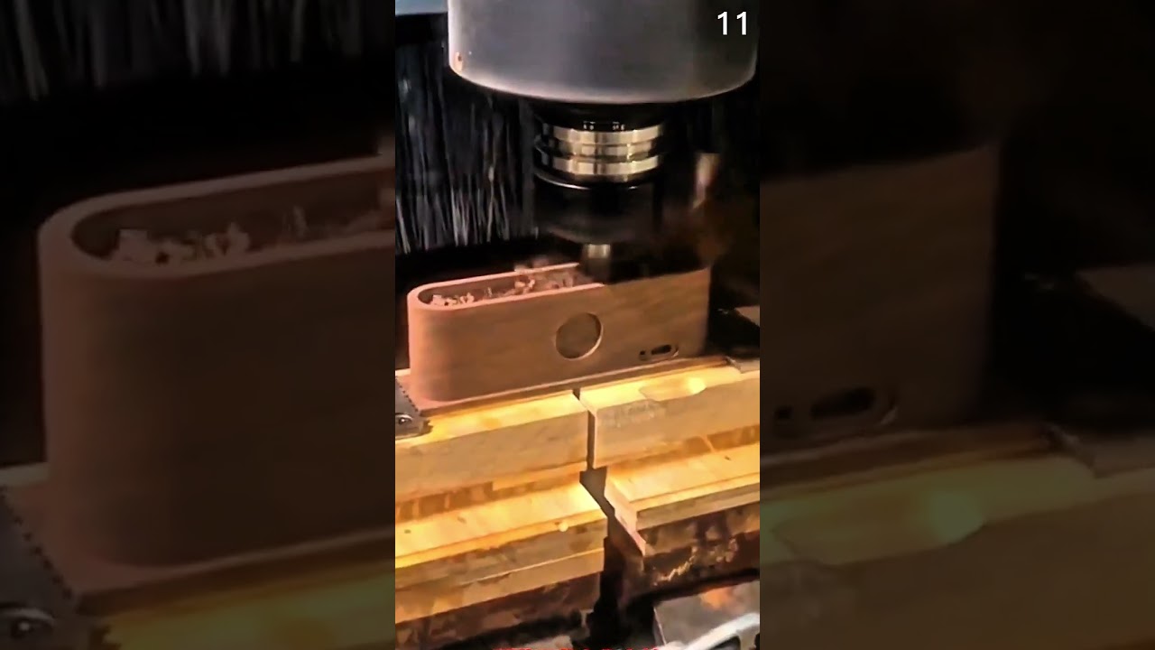 Carving wooden workpiece using CNC milling machine