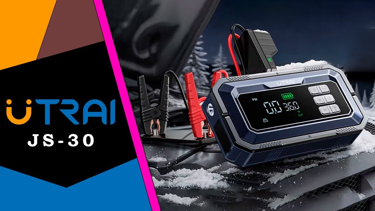 UTRAI JS-30 Jump Starter ☃️ Powerbank rozruchowy z kompresorem / Recenzja 4K