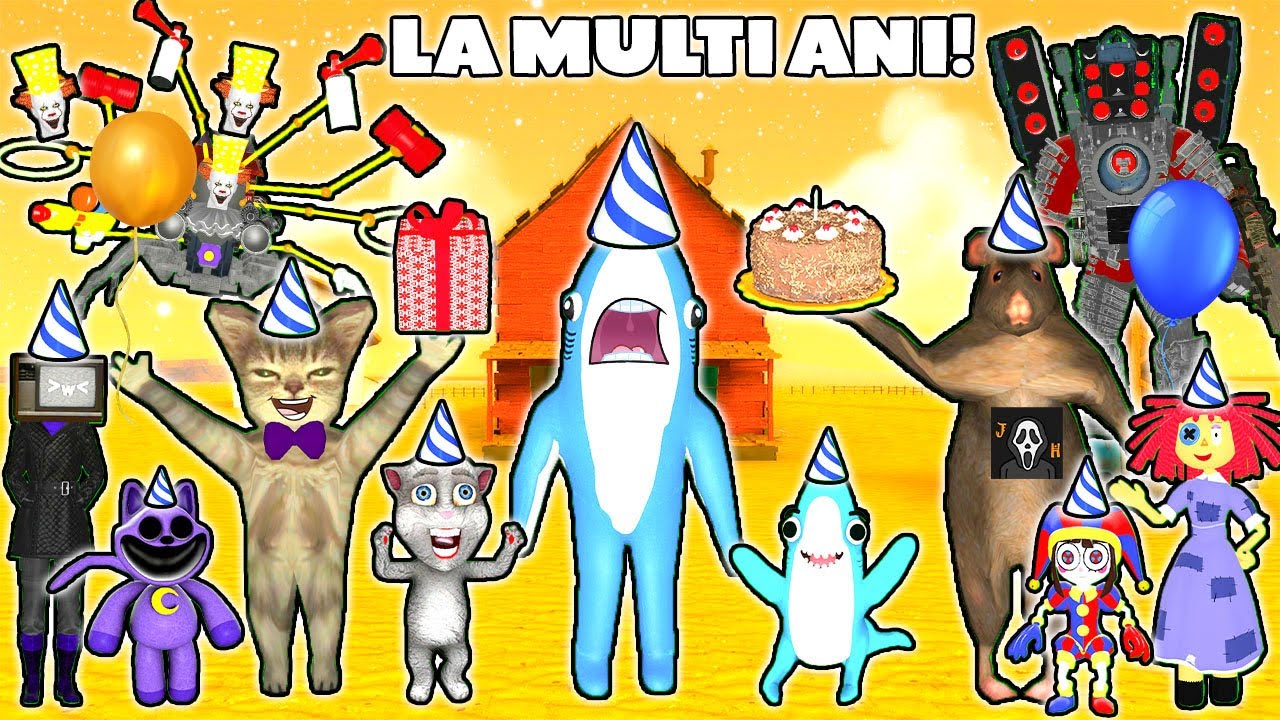 ZIUA DE NASTERE A LUI DRACULASS ALATURI DE @JocuriHorrorSky SI DOMNUL MOTAN! EVOLUTIA SKIBIDI CLOVN!