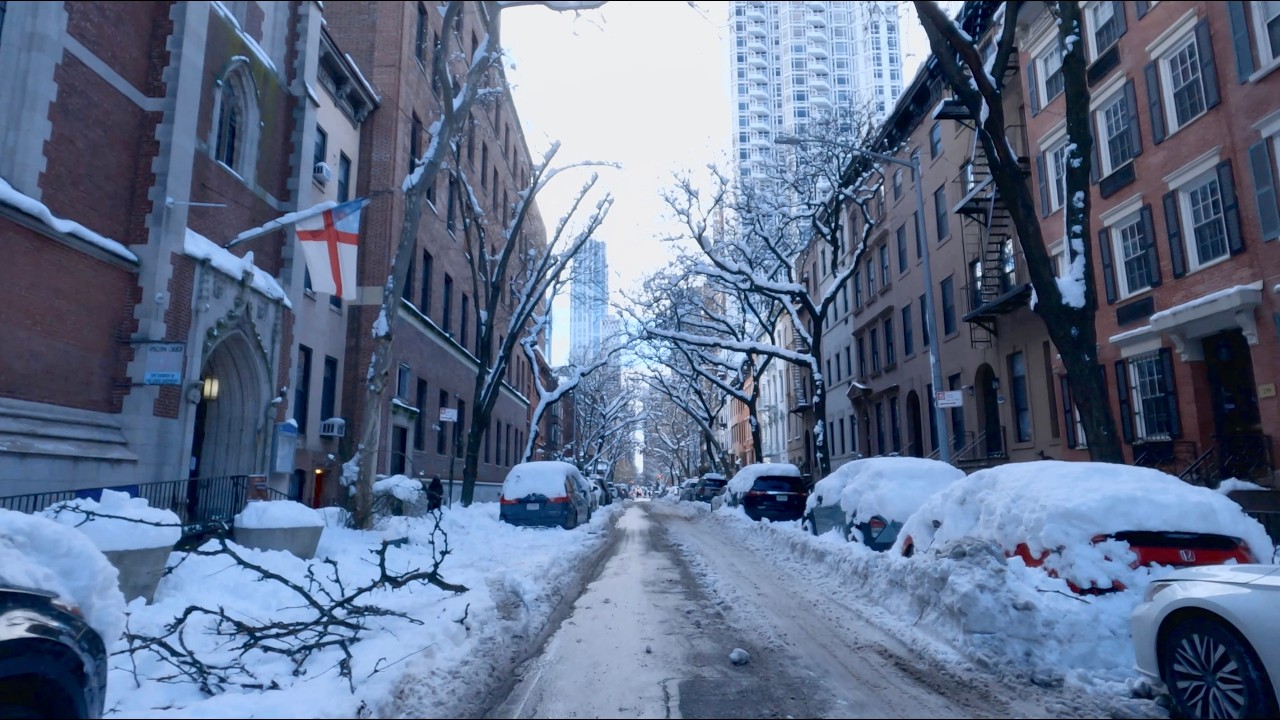 Tuesday, February 24th 2026 Midtown East. Post snow day.