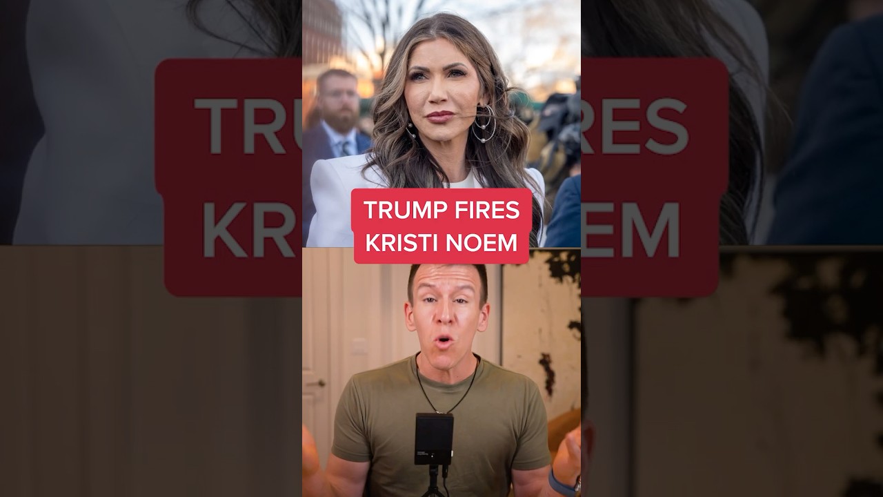 TRUMP FIRES KRISTI NOEM