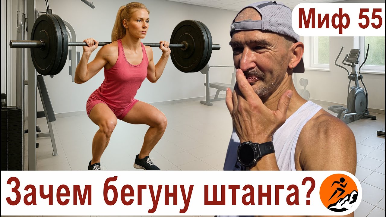Зачем бегуну силовые тренировки? Штанга - не для бегуна - Миф о беге № 55