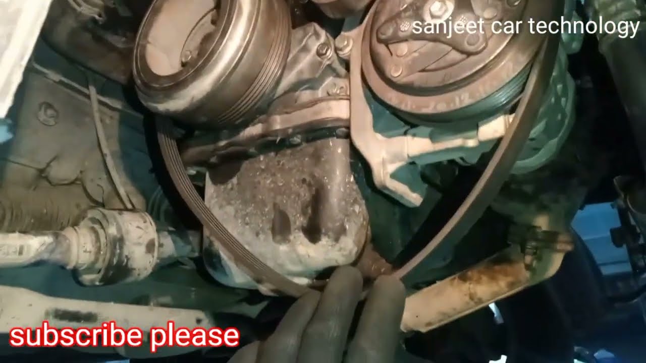 Tata tigo belt ac alternator belt chenje @SanjeetCarMechanick816