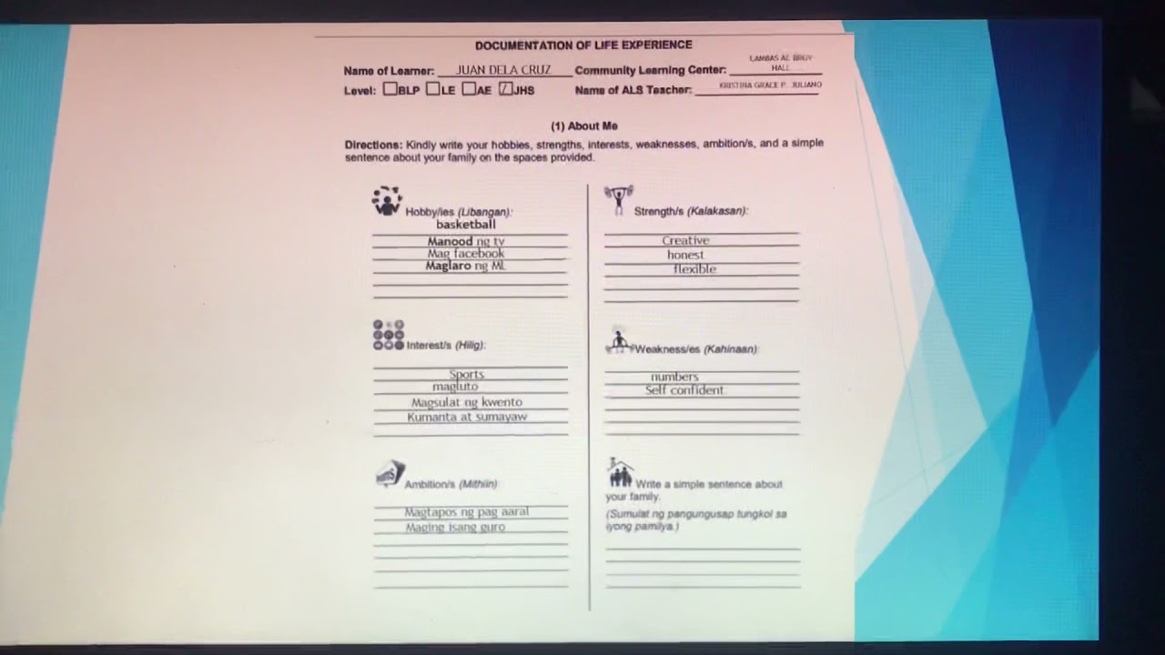 ALS RPL FORM 1