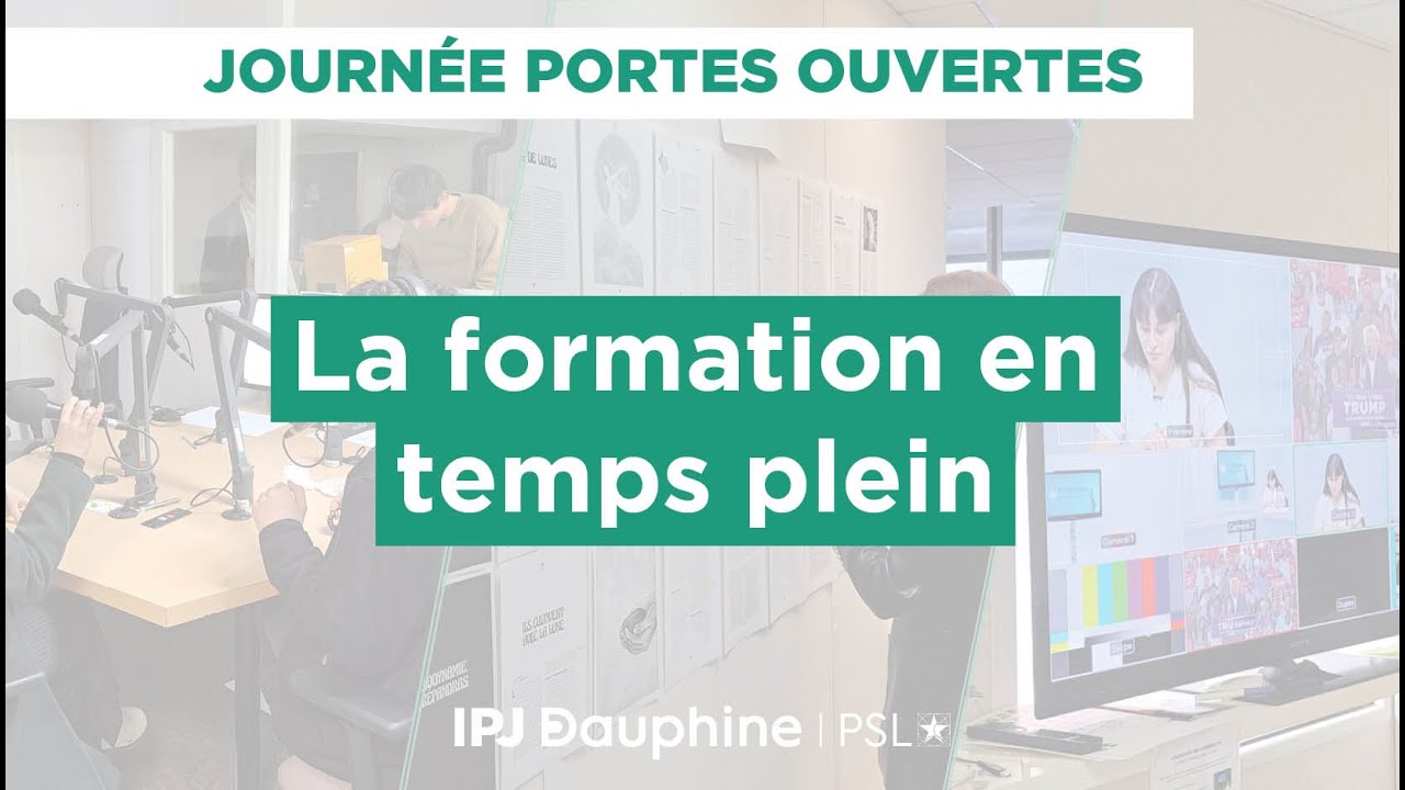 La formation en temps plein - Conférence JPO 2024