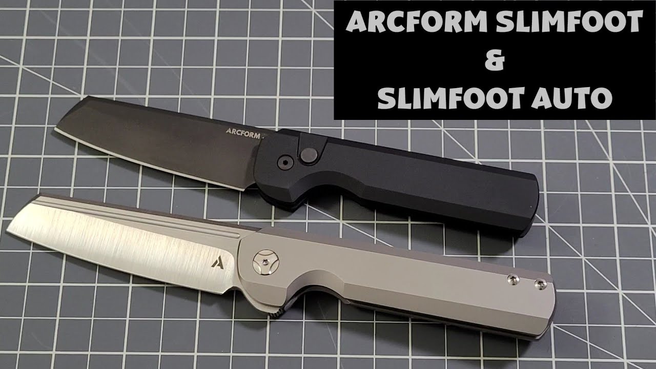 Arcform Slimfoot Full Ti and Darcform Slimfoot Auto