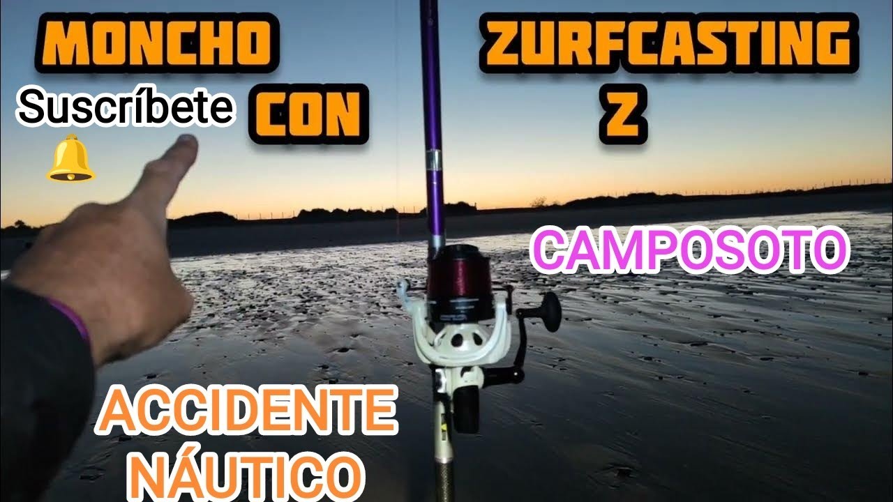 #SURFCASTING# EN LA PLAYA DE CAMPOSOTO CON MI AMIGO JAVI ACCIDENTE NÁUTICO REEDICIÓN POR COPYRIGHT