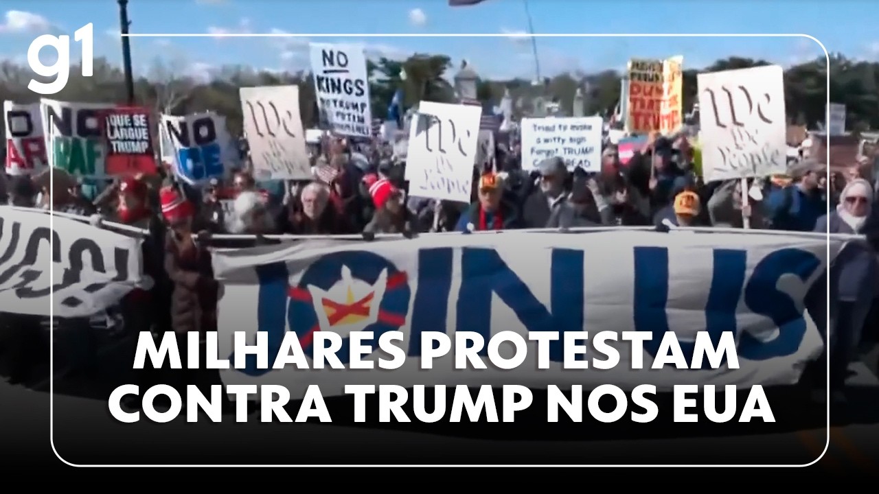 JH: Milhares protestam em Washington contra pol&iacute;ticas de Trump