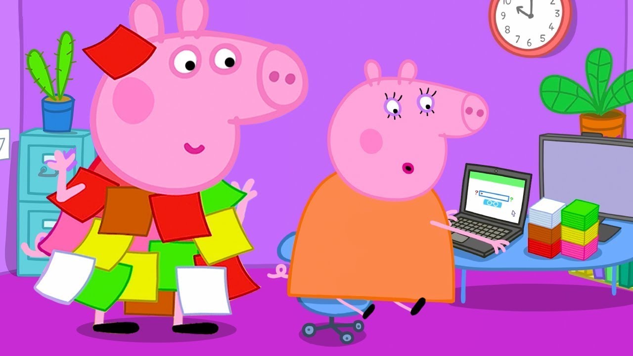 Sticky Note Prank! Try Not To Laugh 🖇️ | Peppa Pig Tales Full Episodes