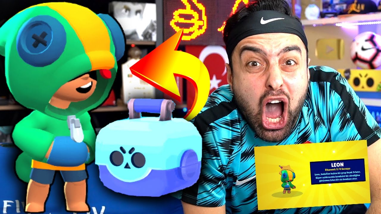 MAVİ SAVAŞ KUTUSUNDAN LEON ÇIKARTTIIIIM 😱 DÜNYA REKORU BRAWL STARS !