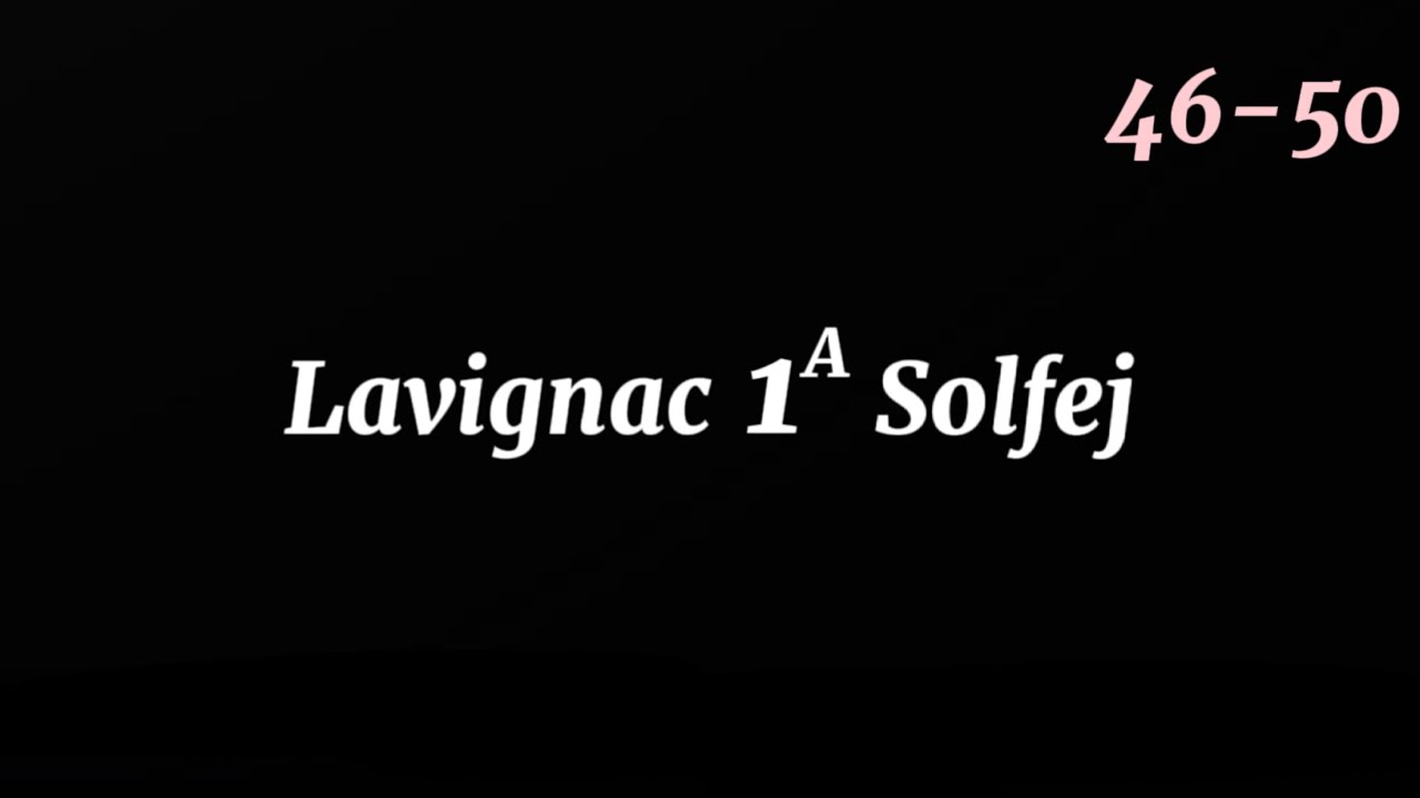Lavignac 1A (46-50) 80 BPM