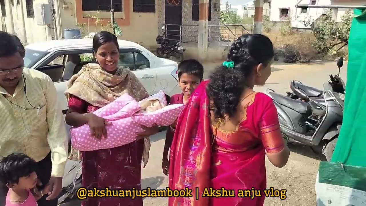 आमच्या घरी Newborn Baby चे गृहप्रवेश | First Welcome of Our Baby | Family Vlog #vlog #marathivlog 