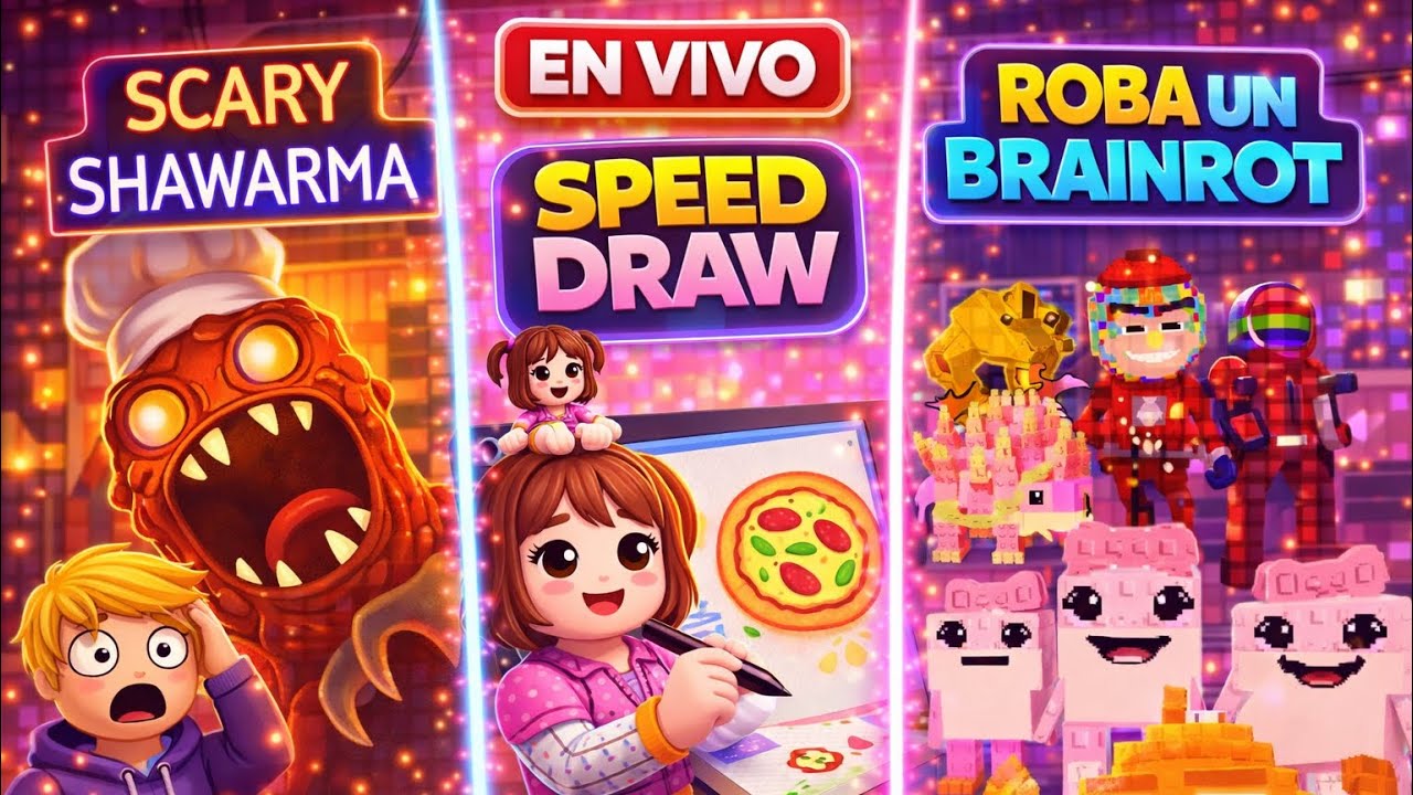 SPEED DRAW🌸 SCARY SHAWARMA 🌸 PVPS ROBA UN BRAINROT