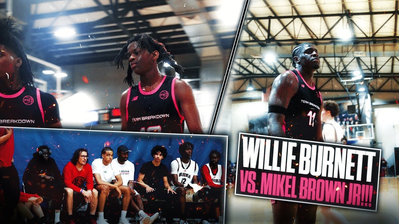 Willie Burnett GETS BUSY against Mikel Brown's AAU team in front of Mikel...(Breakdown vs MBJ Elite)