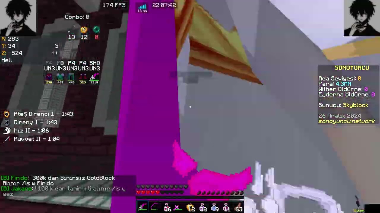 SonOyuncu SkyBlock Nether PvP #2 Nether'ın karanlık yüzü