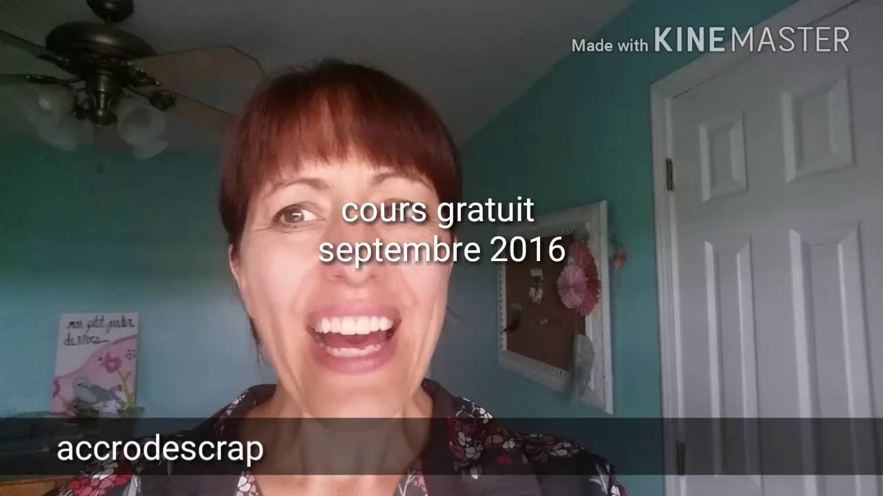 Cours scrapbooking gratuit septembre 2016
