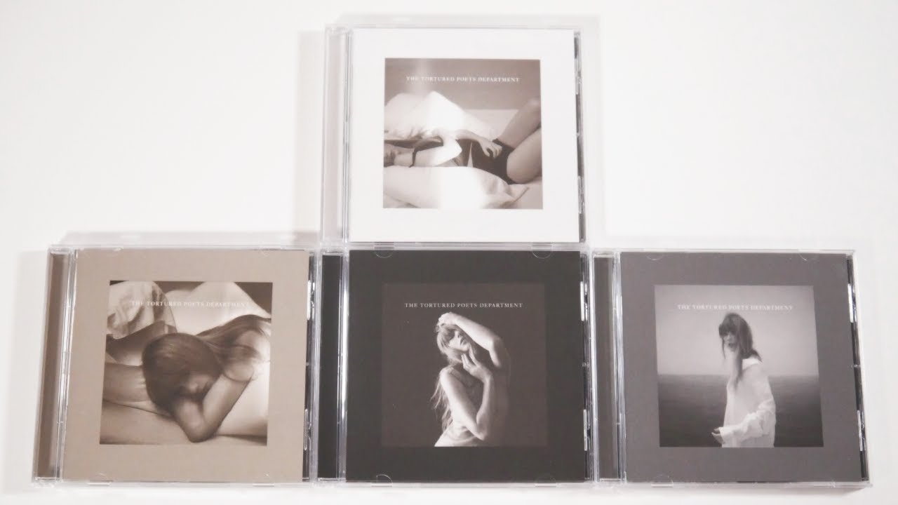 Taylor Swift - The Tortured Poets Department All CD Editions Unboxing