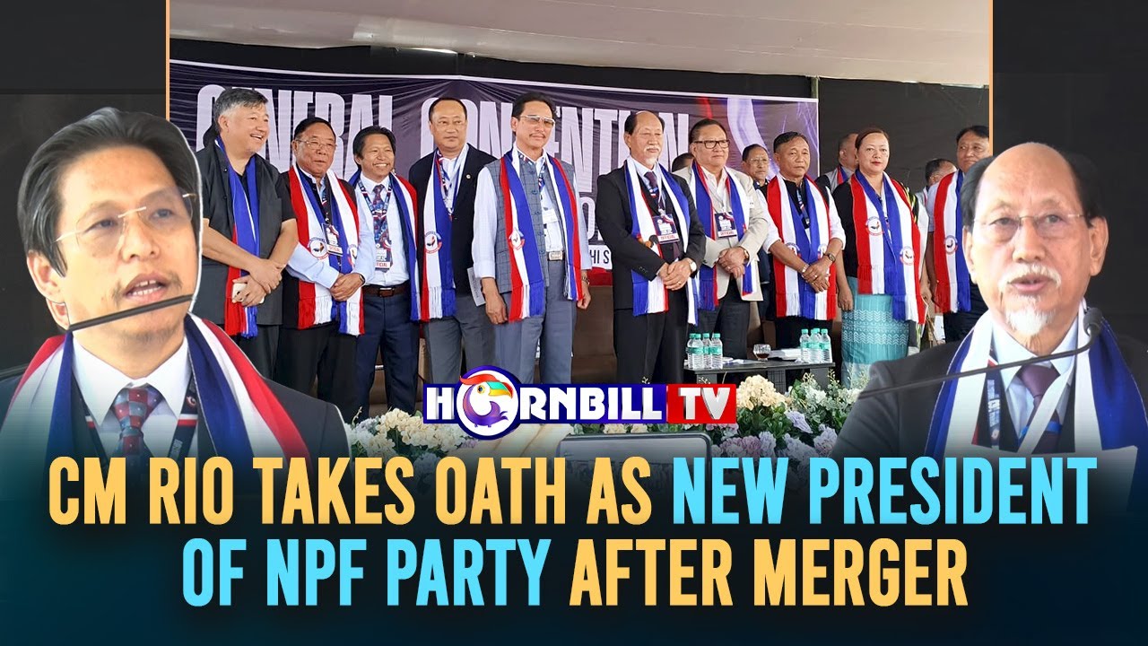 CM RIO TAKES OATH AS NEW PRESIDENT OF NPF PARTY AFTER MERGER