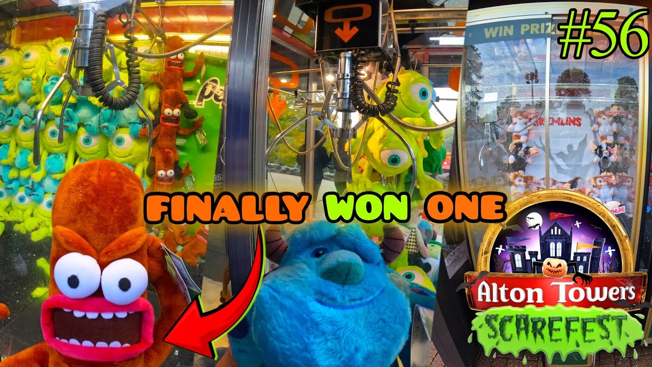 Claw Machines UK Episode #56 | Alton Towers Scarefest | Epic Halloween Wins From HB Leisure