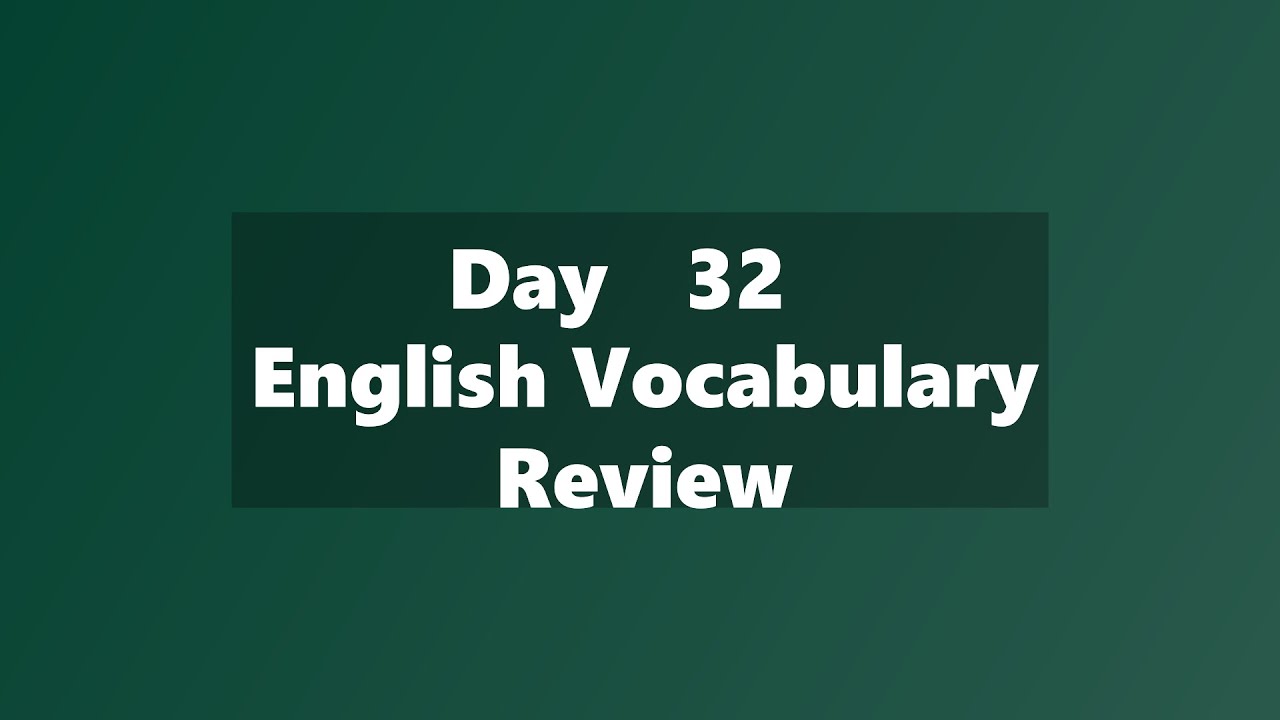 English Vocabulary Flashcards | Daily Word Review