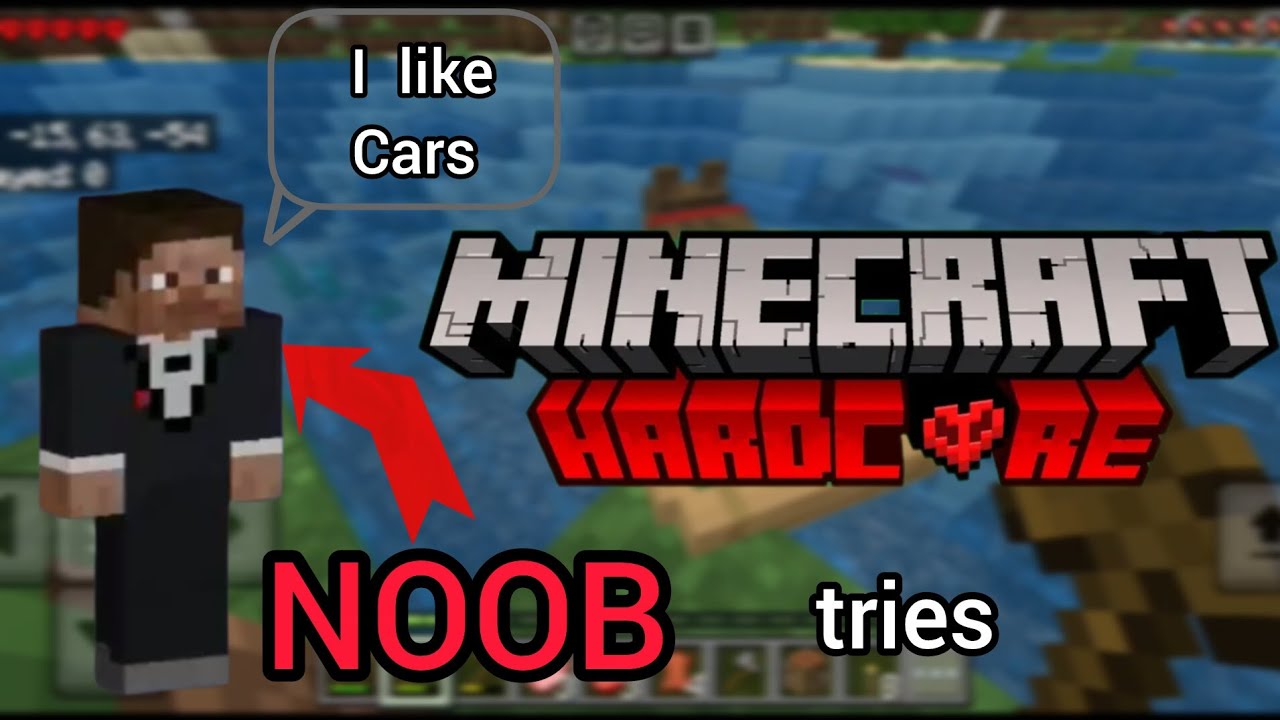 Asphalt Legends Noob tries to survive in Hardcore Minecraft | #001 