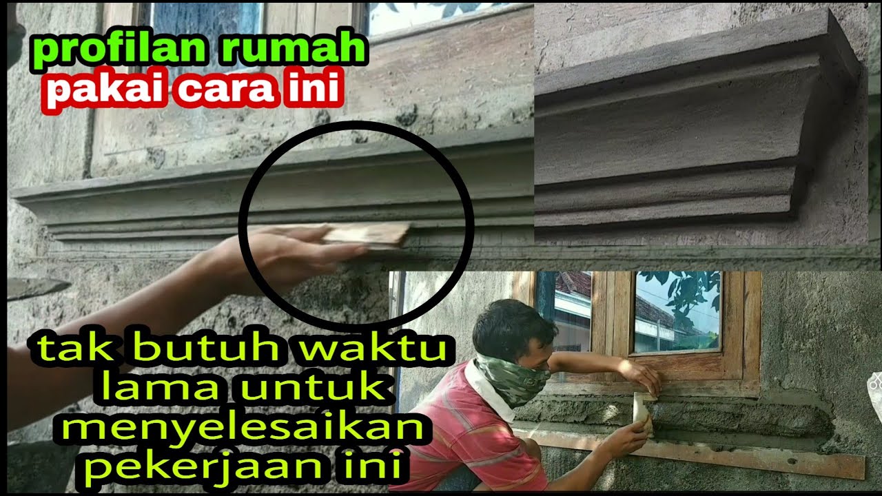 Cara membuat profilan rumah dengan alat sederhana