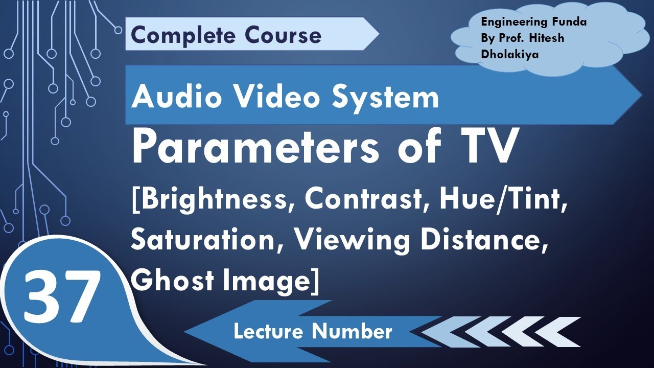 Parameters of TV (Brightness, Contrast, Hue, Saturation, Viewing Distance & Ghost Image) Explained