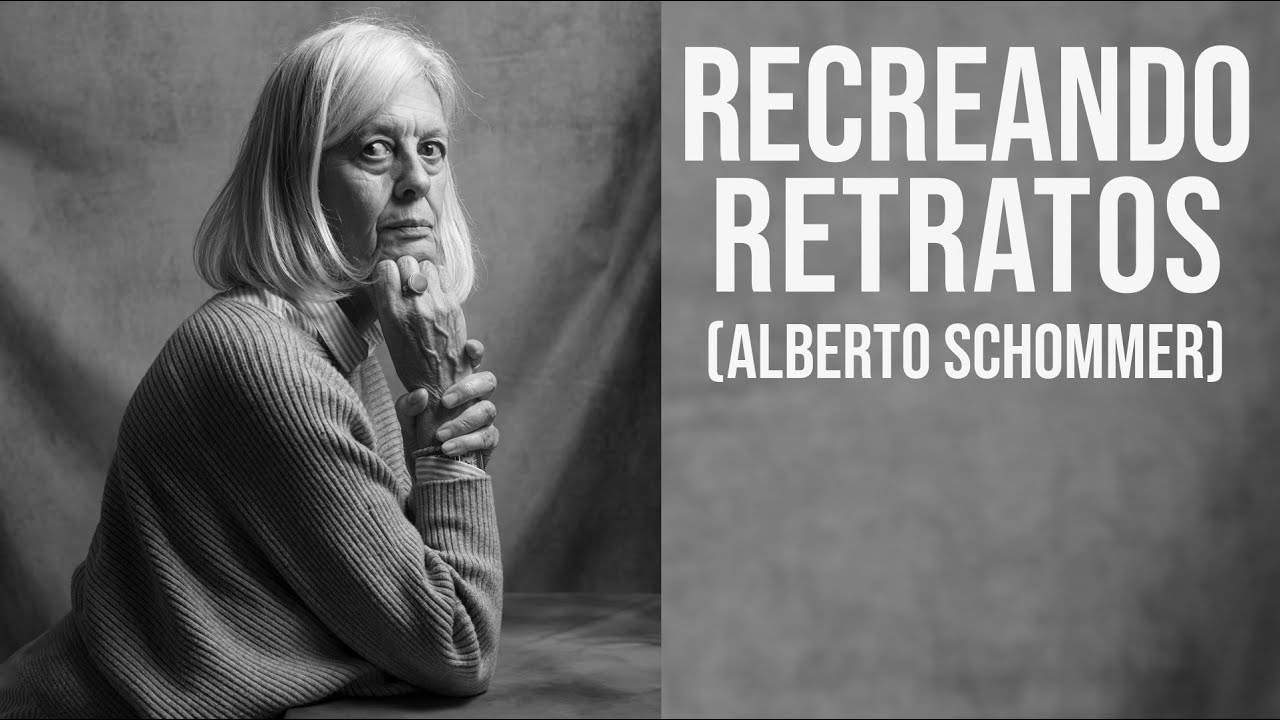 RETRATO EN BLANCO Y NEGRO 👩‍🦳 ALBERTO SCHOMMER 📷 Recreando fotografias | iluminacion.