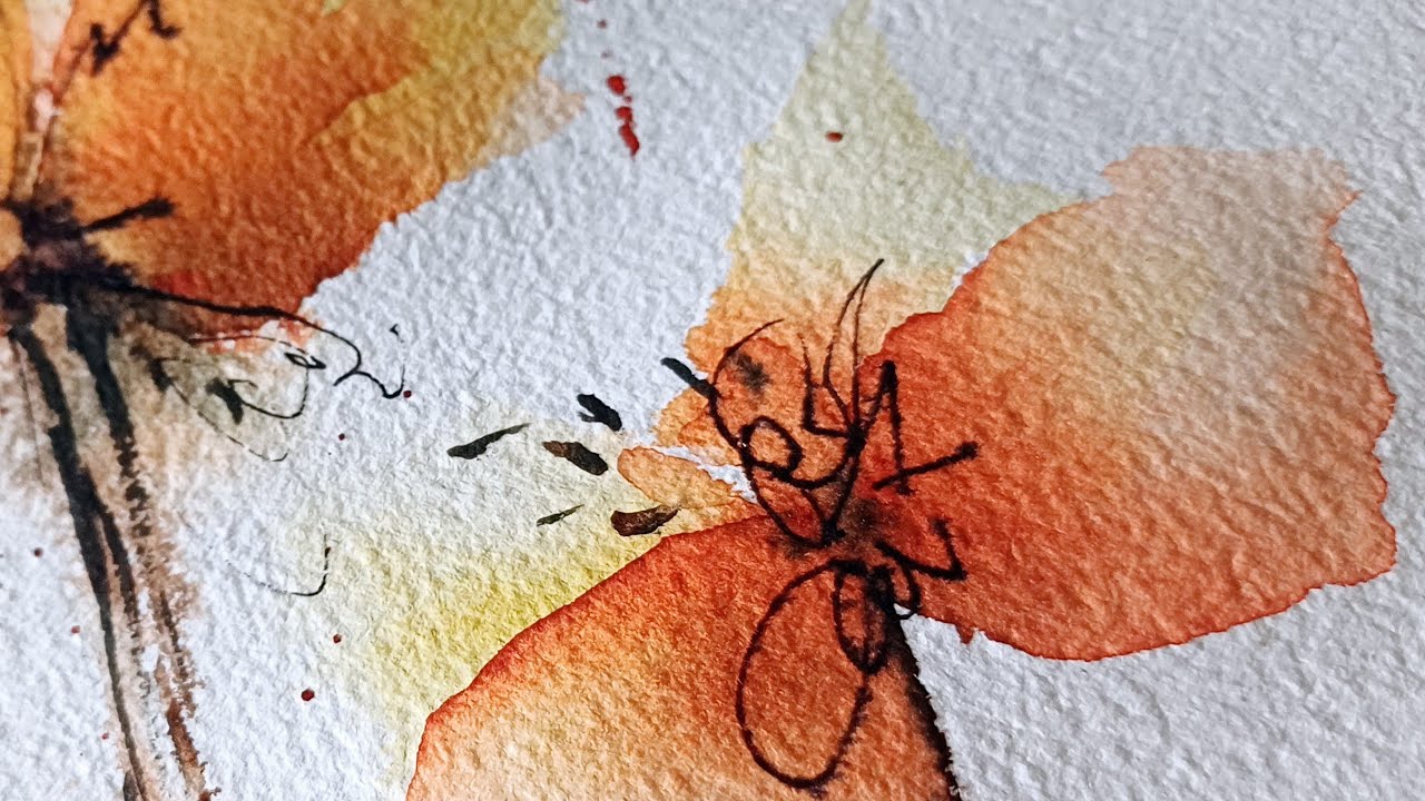 Relax with abstract floral/watercolor painting