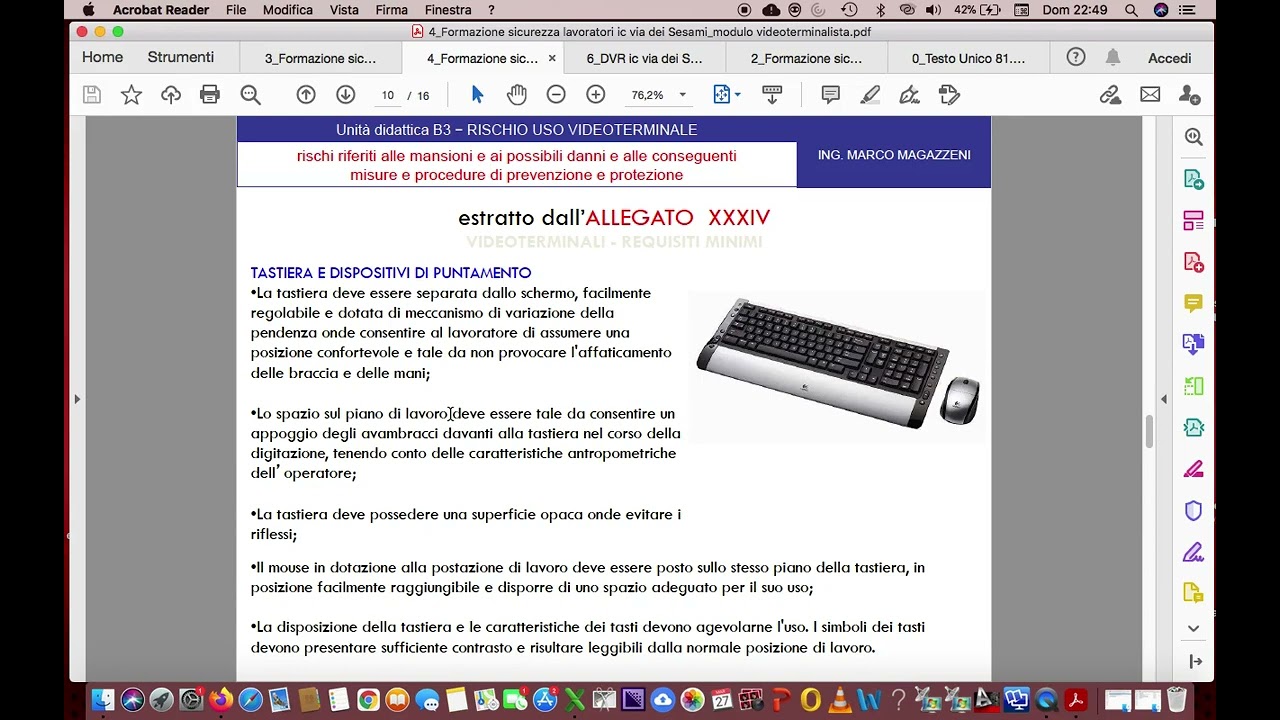 rischio da Videoterminalista
