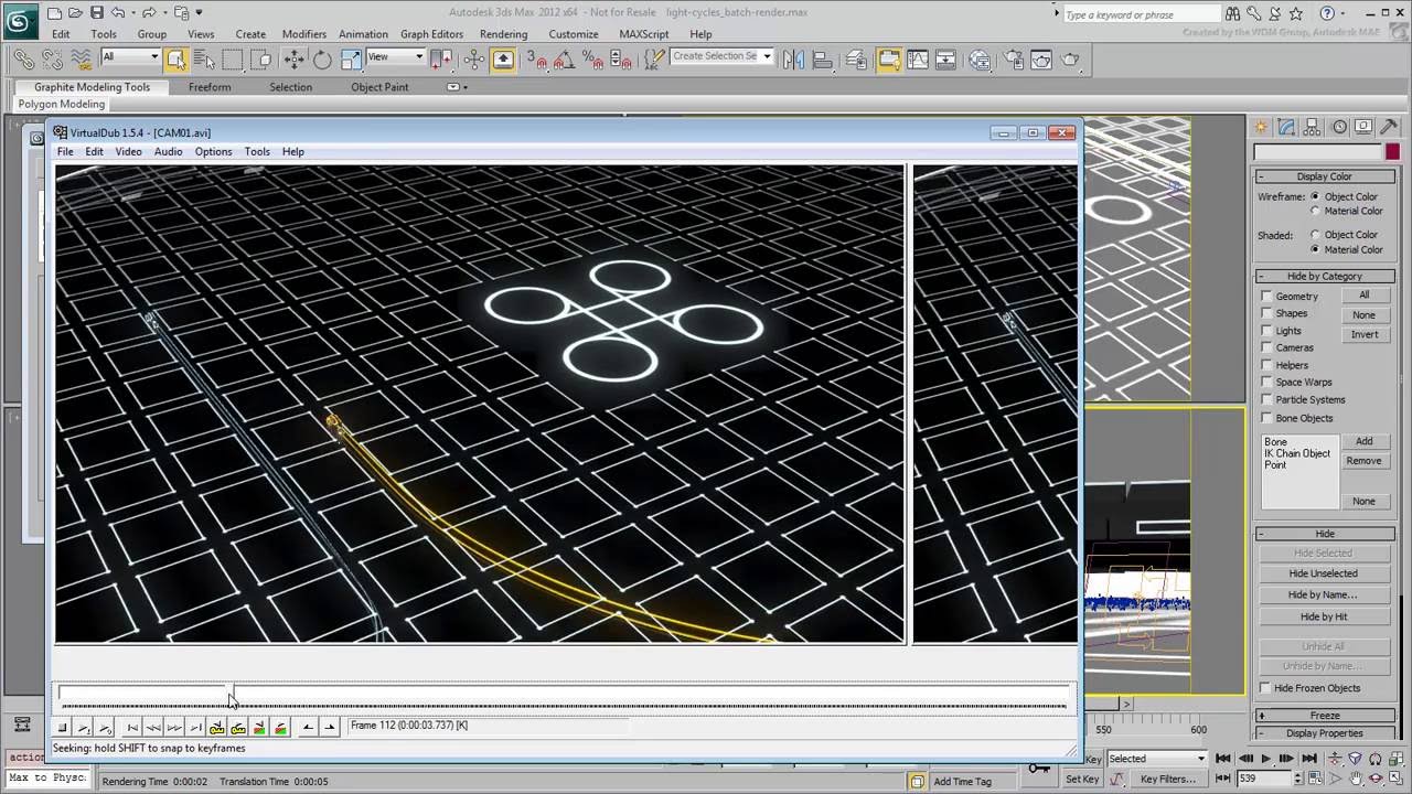 Creating Light Cycle Effects in 3ds Max - Part 9 - Batch Rendering