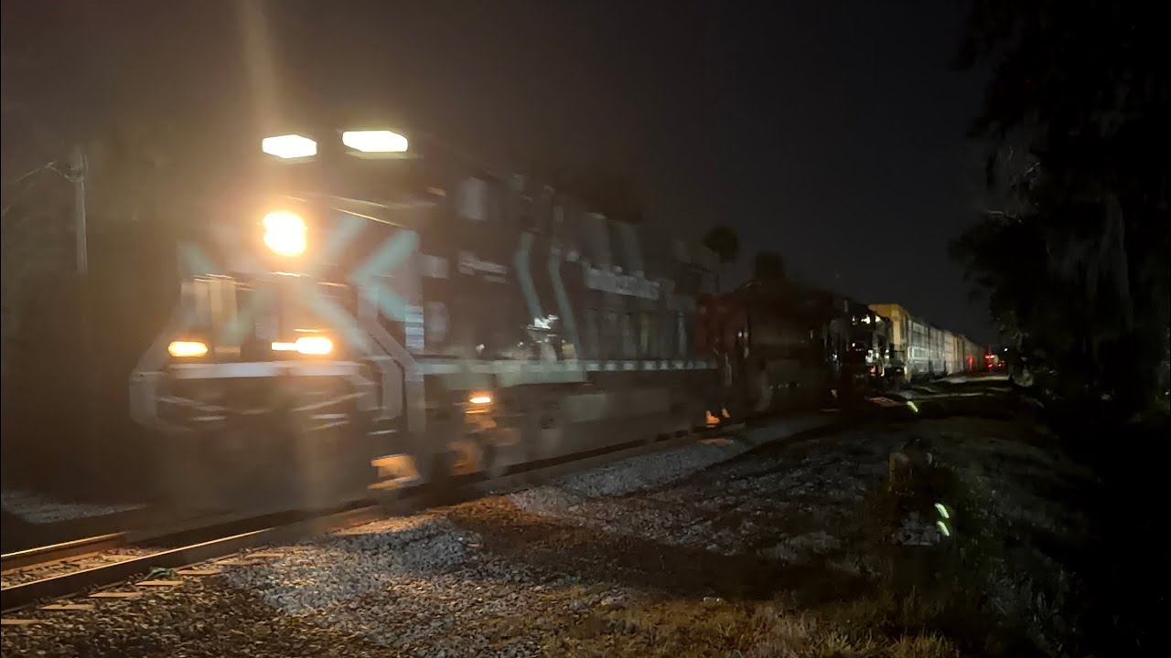 FEC train passing George W Engram Blvd, Daytona(2/1/26)