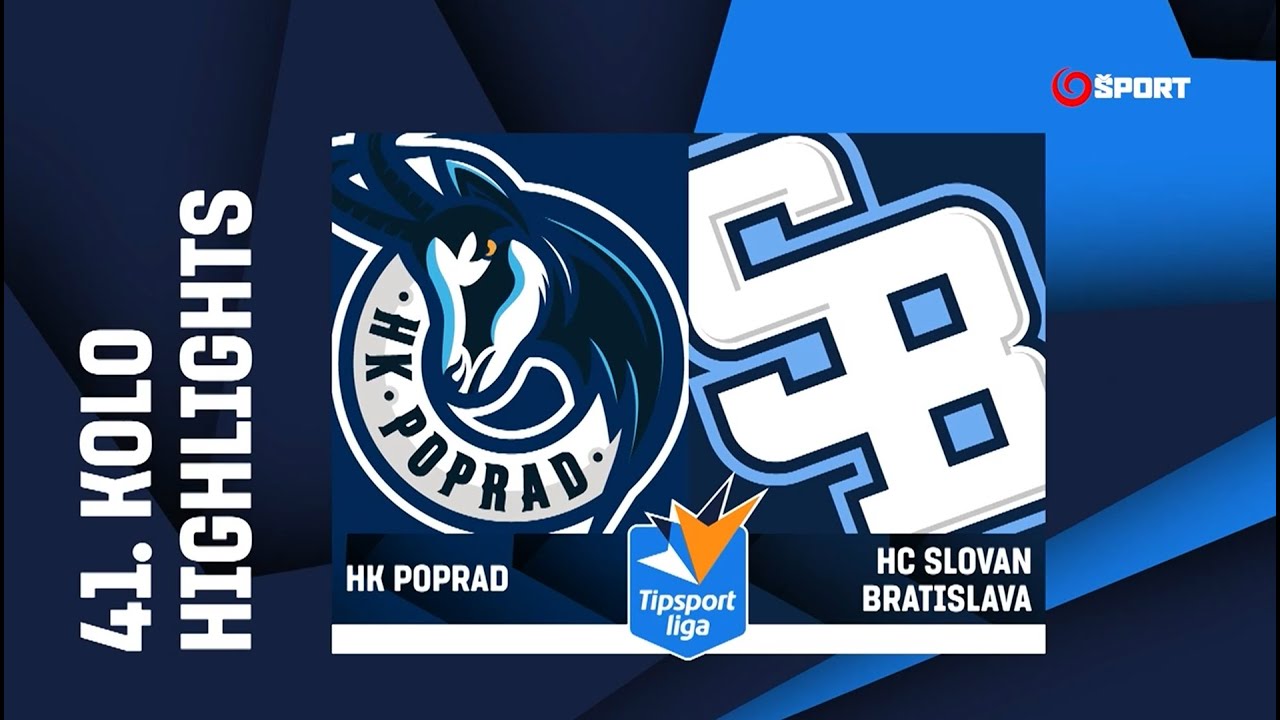 41. kolo: HK Poprad - HC Slovan Bratislava 1:2 (0:0, 1:1, 0:1)