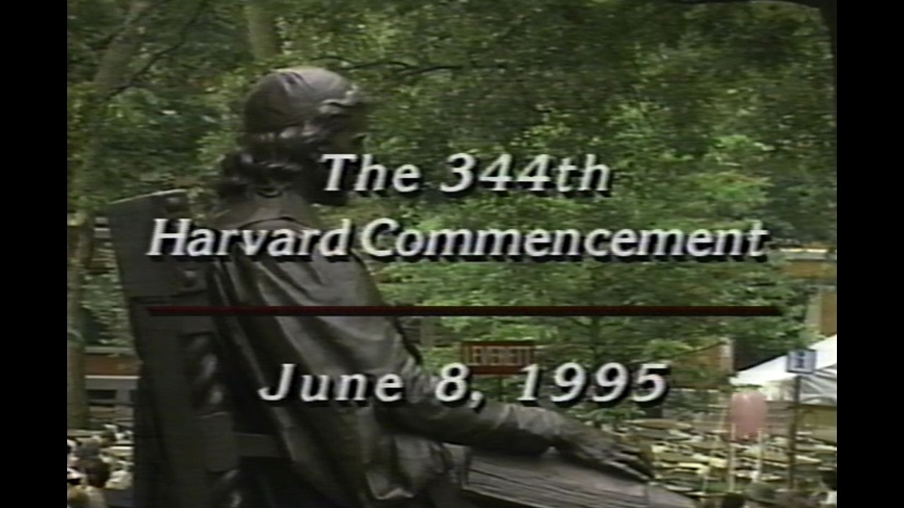 Harvard University   1995 Commencement Morning Exercises