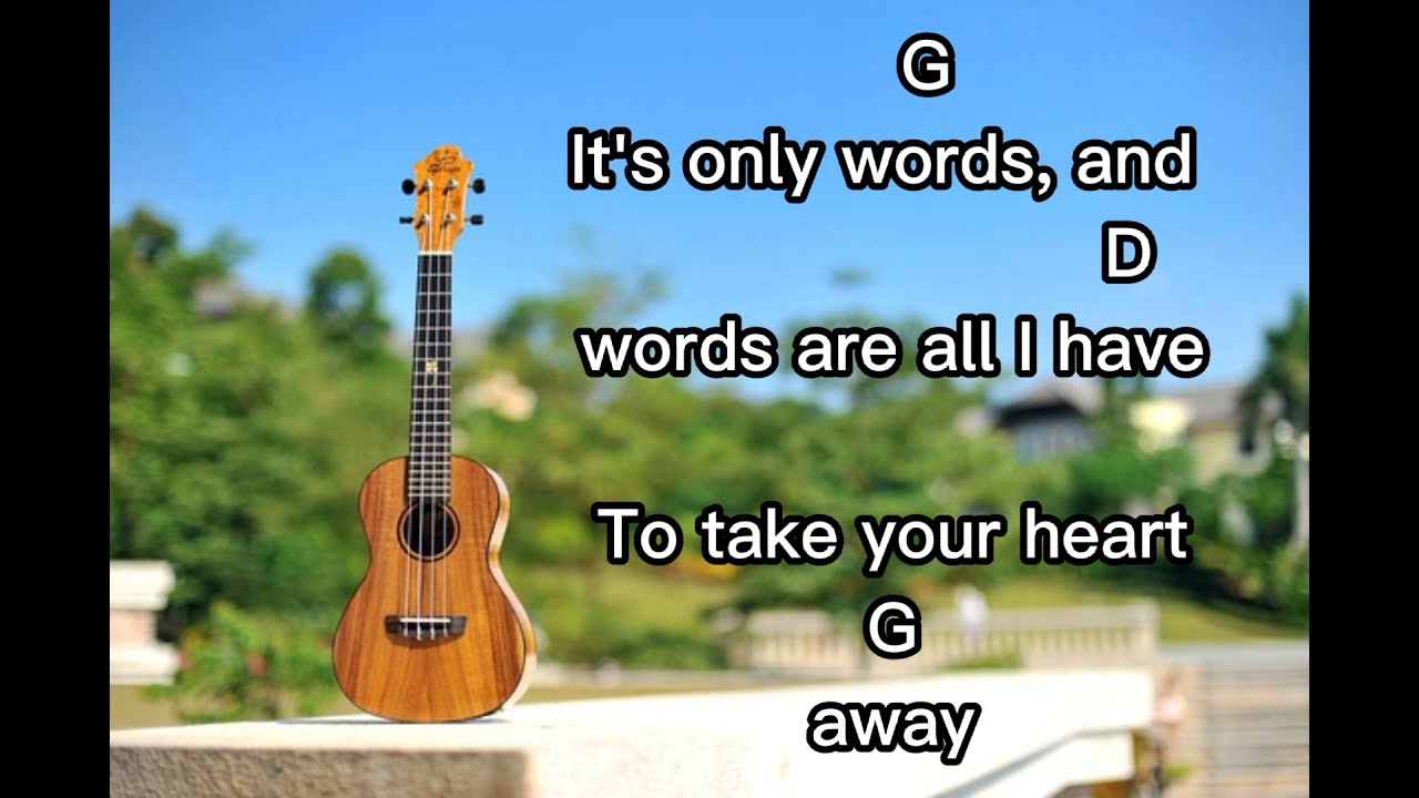WORDS - Ukulele Play Along | V Kalele